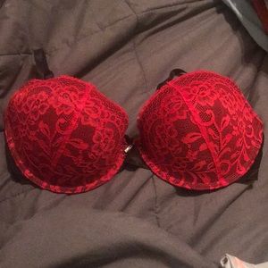 New Bra - red and black slight push up